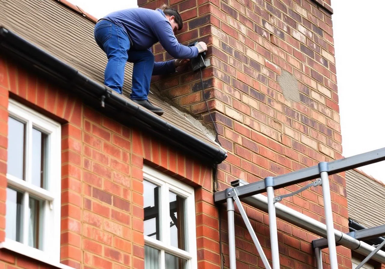 Chimney repointing in Cosham