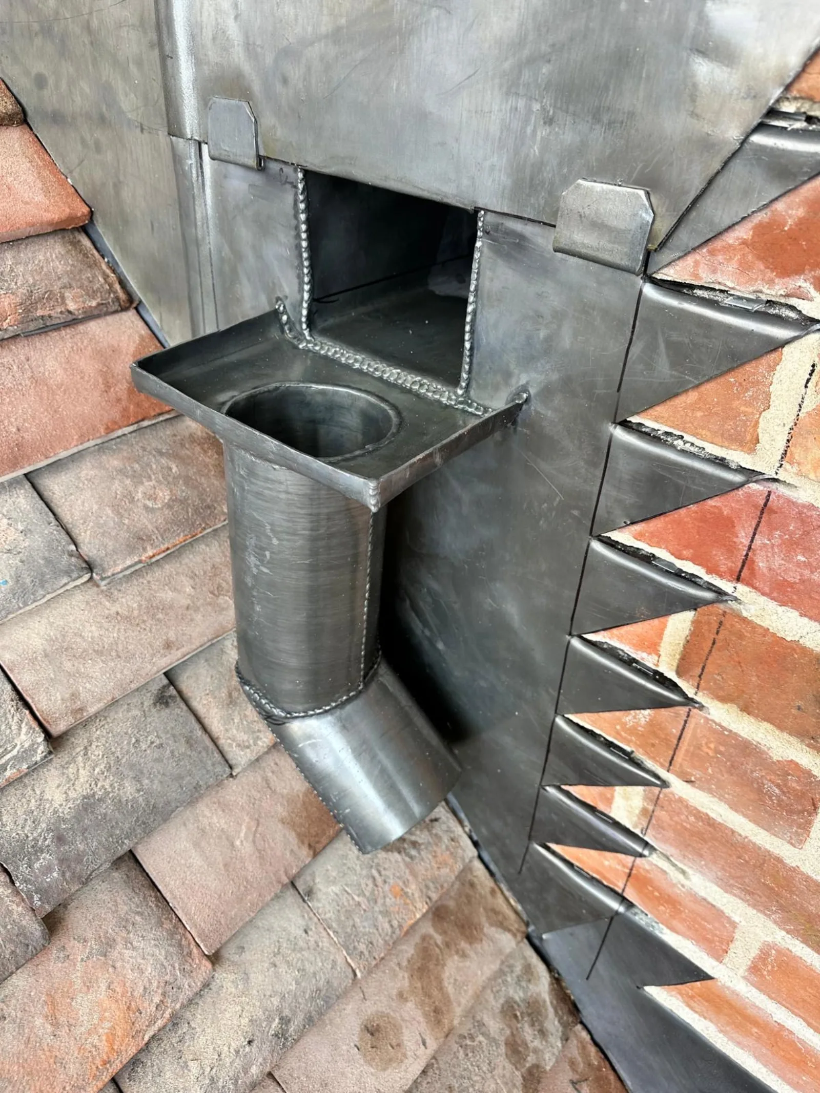 Chimney repointing in progress on a Victorian property in Portsmouth