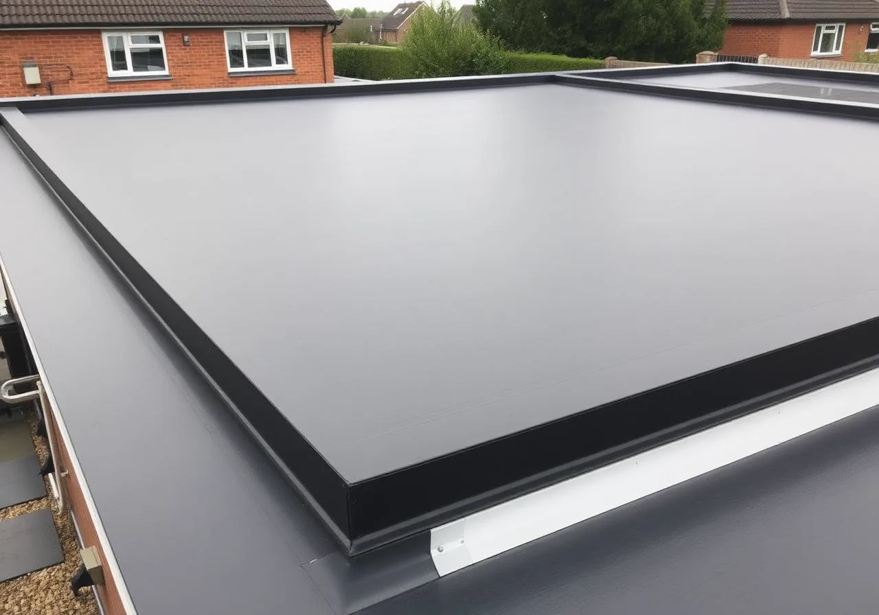 EPDM flat roof on extension